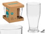 Leknes Lot de 4 verres à bière en acrylique transparent 520 ml 17 x 18 x 17 cm (Set de 12)