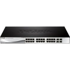 D-Link Switch WebSmart 28 Ports Gigabit L2 DGS-1210-28 24 RJ-45 4 Slots SFP Montable en Bâti