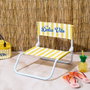 Home Deco Factory Chaise de plage Dolce Vita jaune