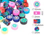 Innspiro Perles en pâte polymère - Cylindres et disques assortis 10 mm (200 pièces)
