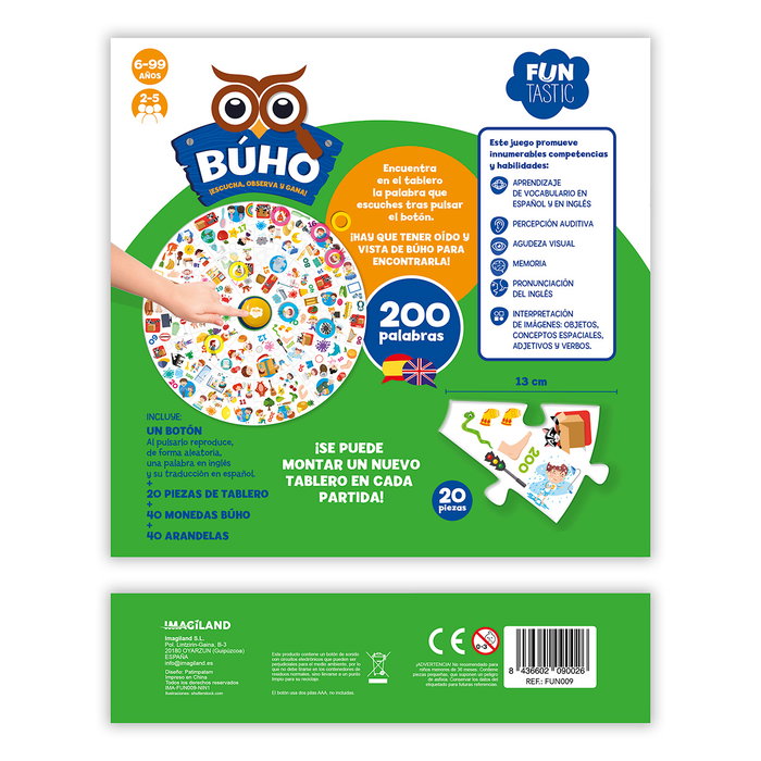 IMAGILAND JUEGO BÚHO 200 PALABRAS FUN009 IMAGILAND JUEGO BÚHO 200 PALABRAS FUN009