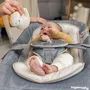 Ingenuity - Transat bébé pliable Parker avec massage du ventre, vibrations, position fixe ou à bascule - Cadeau bébé