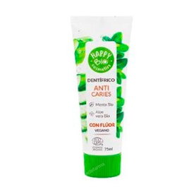 HAPPY BIO Dentifrice Anti-Caries Menthe Aloe avec Fluor 75 ml
