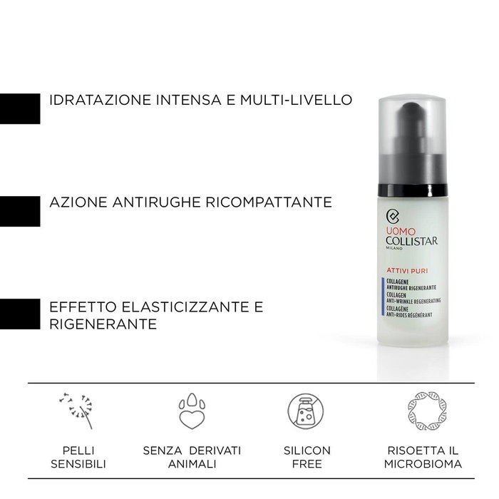 Collistar UOMO ATTIVI PURI Collagène 30 ml Collistar UOMO ATTIVI PURI Collagène 30 ml