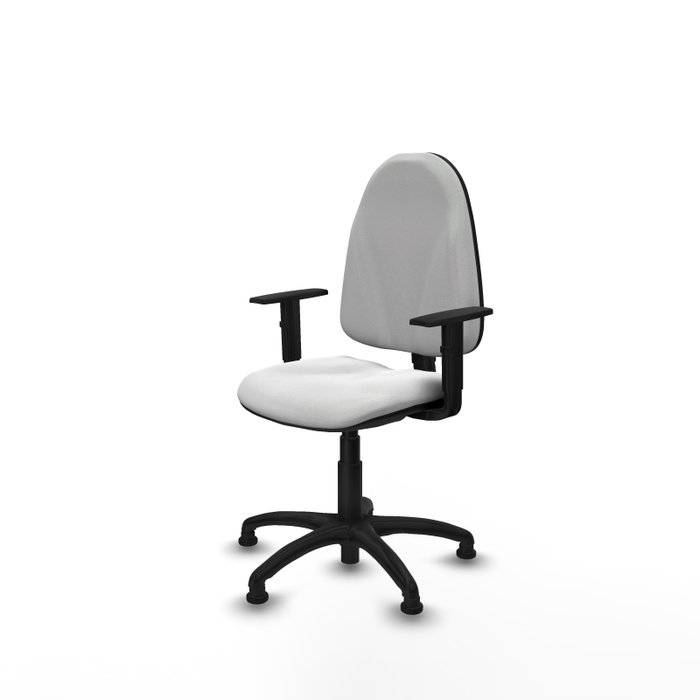 PIQUERAS Y CRESPO Chaise de bureau Algarra, Tissu Blanc, Accoudoirs 1D PIQUERAS Y CRESPO Chaise de bureau Algarra, Tissu Blanc, Accoudoirs 1D
