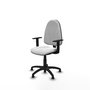 PIQUERAS Y CRESPO Chaise de bureau Algarra, Tissu Blanc, Accoudoirs 1D