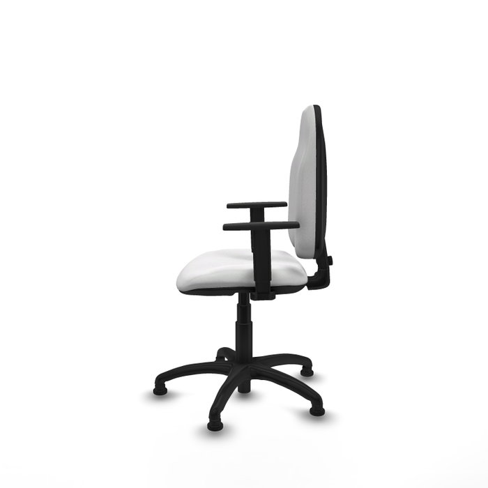 PIQUERAS Y CRESPO Chaise de bureau Algarra, Tissu Blanc, Accoudoirs 1D PIQUERAS Y CRESPO Chaise de bureau Algarra, Tissu Blanc, Accoudoirs 1D