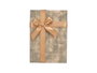 Pincello Lot de 3 Boîtes en Carton Rectangulaire Marron à Rayures avec Ruban 23x10x16 cm (Set de 12)