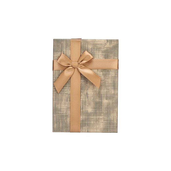 PINCELLO Set de 3 boîtes en carton rectangulaire marron rayures lazo Noir PINCELLO Set de 3 boîtes en carton rectangulaire marron rayures lazo Noir