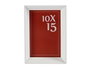 Giftdecor Porte-photo en plastique moulure blanc 10x15cm (Set de 24)
