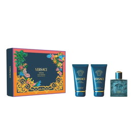 Versace Coffret Eros: Eau De Parfum Homme 50ml + Gel Douche 50ml + Baume Après-Rasage Hydratant 50ml