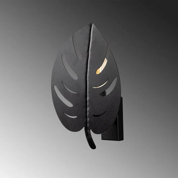 Applique murale Black en métal noir