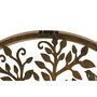 Décoration murale Home ESPRIT Doré Naturel Arbre Cottage 60 x 1,5 x 60 cm (2 Unités)