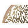 Décoration murale Home ESPRIT Doré Naturel Arbre Cottage 60 x 1,5 x 60 cm (2 Unités)