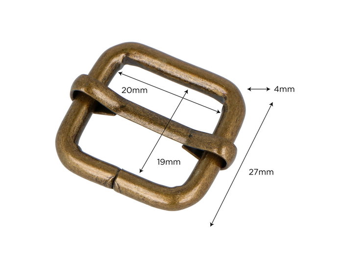 Innspiro Boucle Coulissante Rectangulaire Fer Or Vieux 20 mm Innspiro Boucle Coulissante Rectangulaire Fer Or Vieux 20 mm