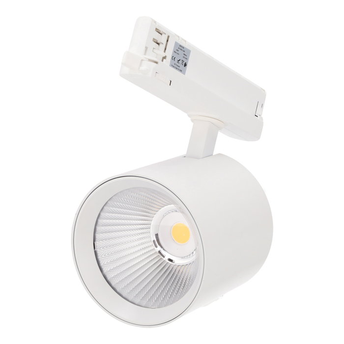 Projecteur LED triphasé sur rail 40W Lifud anti-scintillement Projecteur LED triphasé sur rail 40W Lifud anti-scintillement