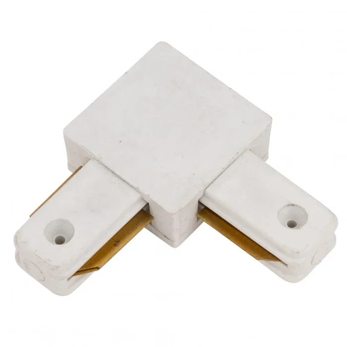Connecteur 90° pour rail monophasé blanc Connecteur 90° pour rail monophasé blanc