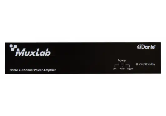 MUXLAB Amplificateur de puissance Dante 2 canaux 240W noir