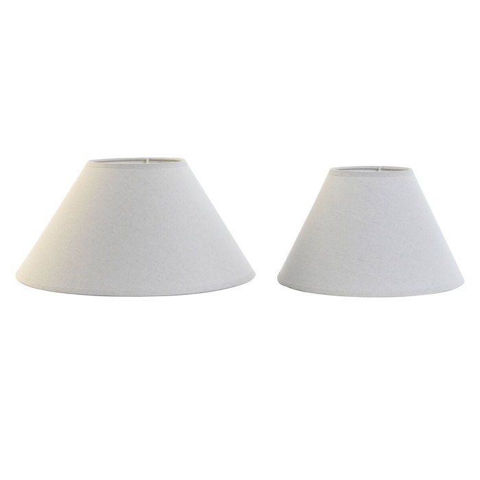 Écran de lampe Home ESPRIT Lin Métal 45 x 45 x 21 cm (2 Unités) Écran de lampe Home ESPRIT Lin Métal 45 x 45 x 21 cm (2 Unités)