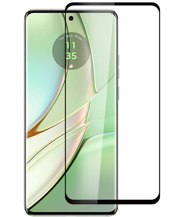 eSTUFF Protection d'écran en verre trempé 9H Titan Shield pour Motorola Edge 40, anti-rayures, anti-chocs et compatible avec les coques