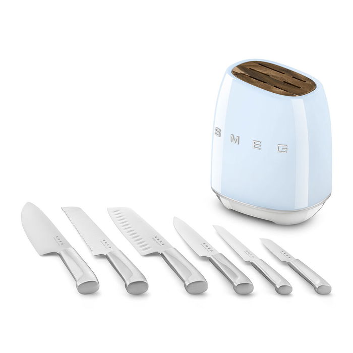 Ensemble de couteaux de cuisine et support Smeg KBSF02PB