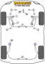 Powerflex Barre de couple moteur avec silentblock de sous-carrosserie