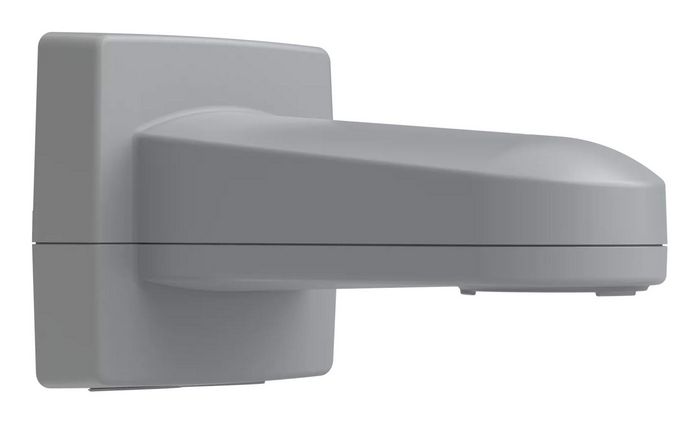 Axis T91G61 Support mural gris, compartiment spacieux pour protection et connectivité IP66 avec câble Ethernet pré-monté