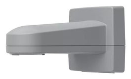 Axis T91G61 Support mural gris, compartiment spacieux pour protection et connectivité IP66 avec câble Ethernet pré-monté