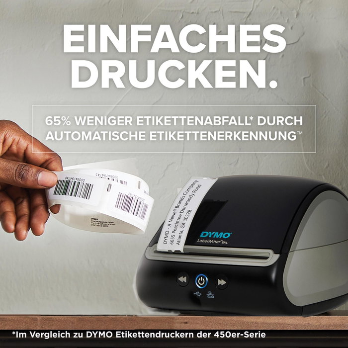 Dymo LabelWriter 5XL - Imprimante d'étiquettes thermique noire/grise