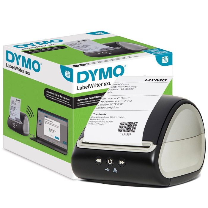 Dymo LabelWriter 5XL - Imprimante d'étiquettes thermique noire/grise