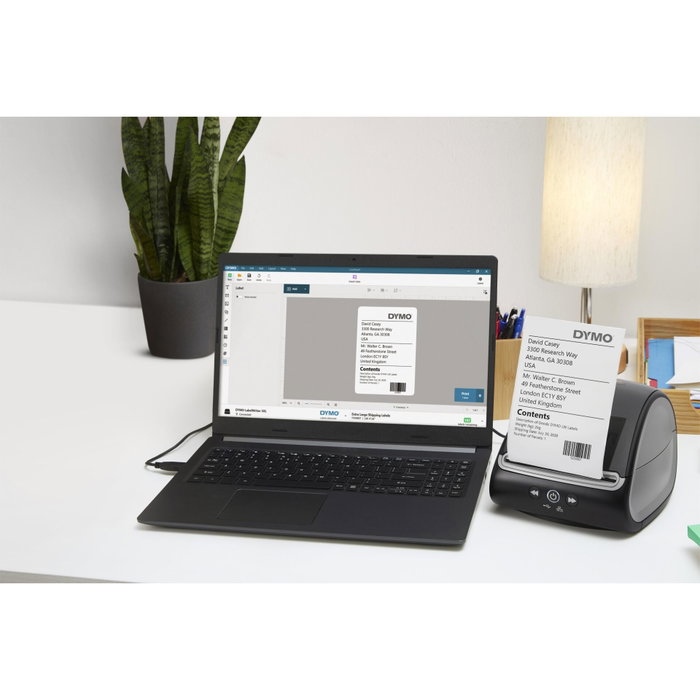 Dymo LabelWriter 5XL - Imprimante d'étiquettes thermique noire/grise