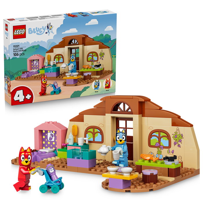 LEGO Bluey L'École avec Rusty et Bluey 11221 - Jeu Créatif 106 pièces LEGO Bluey L'École avec Rusty et Bluey 11221 - Jeu Créatif 106 pièces