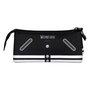 Karactermania Portatodo Triple Fan 2.0 Étui à trois compartiments en polyester, Noir, 23 x 11 x 7 cm
