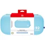 Hori Pochette de Transport Rigide Officielle pour Nintendo Switch 2, Protection Résistante avec Compartiment pour 10 Cartes, Intérieur Doux et Poignée - Bleu Clair