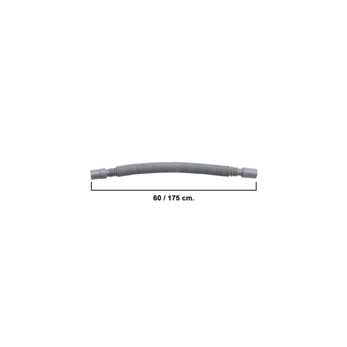 WOLFPACK LINEA PROFESIONAL Tuyau d'évacuation extensible pour lave-linge, 60-175 cm