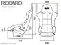Recaro Siège Recaro Fia Pole Position - Velours Rouge Pilote&Copilote RC070980193