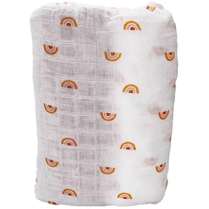 Sauthon Sunlight - Lot de 2 draps housse bébé en mousseline de coton bio 60 x 120 cm - Compatible aussi avec matelas 70x140 cm