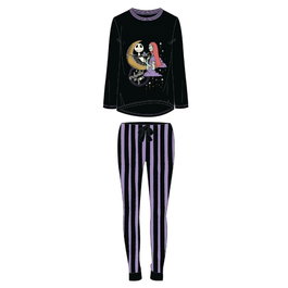 Cerdá - Pyjama long adulte Nightmare Before Christmas en jersey - Taille XS - Noir