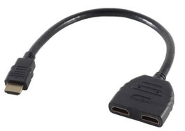 MicroConnect Adaptateur HDMI 19M vers 2x 19F, Noir