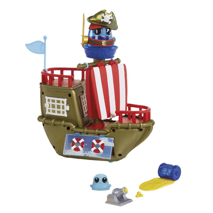 MGA Dohkins Playset Barco Pirata 123088 - Set de jeu bateau pirate avec pâte Never-Dry Dough sans gluten - À partir de 3 ans