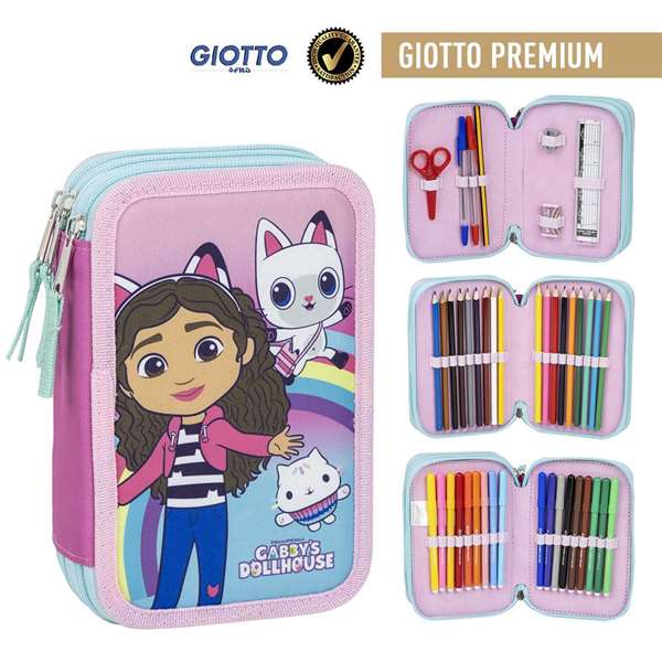 Giotto Gabby's Dollhouse Plumier avec accessoires - Dimensions 12,5 x 6,5 x(find characters)