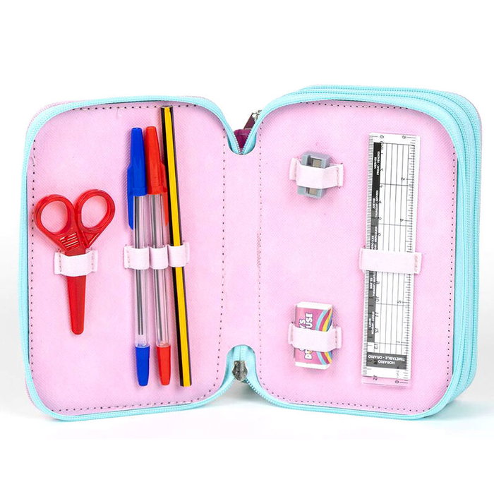 Cerdá Pochette à crayons triple Gabby's Dollhouse Rose