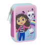 Cerdá Pochette à crayons triple Gabby's Dollhouse Rose