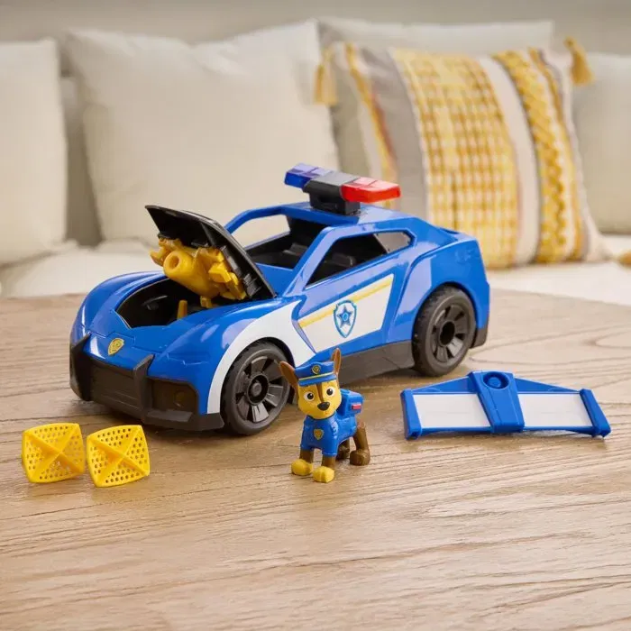 Spin Master Véhicule de police interactive Chase Paw Patrol (Pat'Patrouille) - Voiture de secours avec sons et lumières, figurine incluse Spin Master Véhicule de police interactive Chase Paw Patrol (Pat'Patrouille) - Voiture de secours avec sons et lumières, figurine incluse