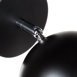 Dylan Plafonnier 1xE27 Noir SKD-W201-B Sans Ampoule