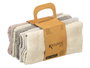 Kinvara Lot de 5 torchons de cuisine en coton gris, 50 x 50 cm