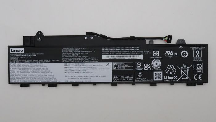 Lenovo L19C3PF3 Batterie Li-ion 56,5 Wh 11,55 V pour IdeaPad 5 Lenovo L19C3PF3 Batterie Li-ion 56,5 Wh 11,55 V pour IdeaPad 5