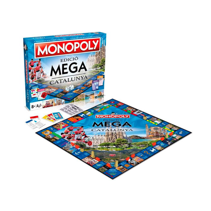 Eleven Force Monopoly Mega - Édition Régionale Catalogne en espagnol - Jeu de société avec rascacielos - Version dynamique B6602 Eleven Force Monopoly Mega - Édition Régionale Catalogne en espagnol - Jeu de société avec rascacielos - Version dynamique B6602