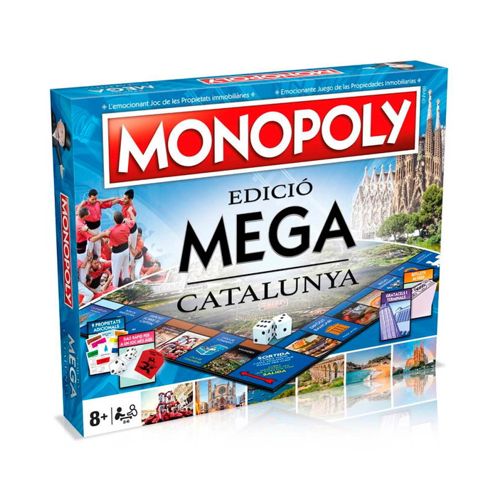 Eleven Force Monopoly Mega - Édition Régionale Catalogne en espagnol - Jeu de société avec rascacielos - Version dynamique B6602 Eleven Force Monopoly Mega - Édition Régionale Catalogne en espagnol - Jeu de société avec rascacielos - Version dynamique B6602