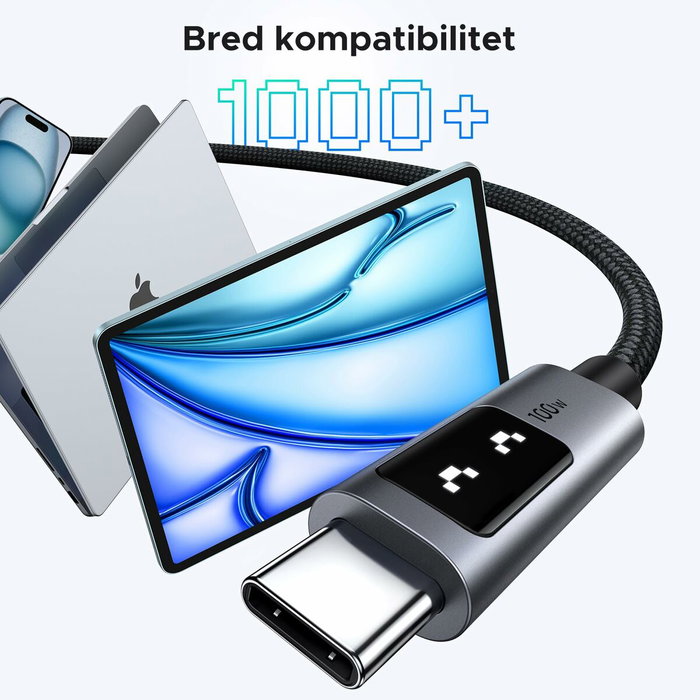 UGREEN Câble USB-C à USB-C 100W Nylon tressé - 2 m - Noir